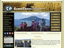 Tablet Screenshot of eldertreks.com